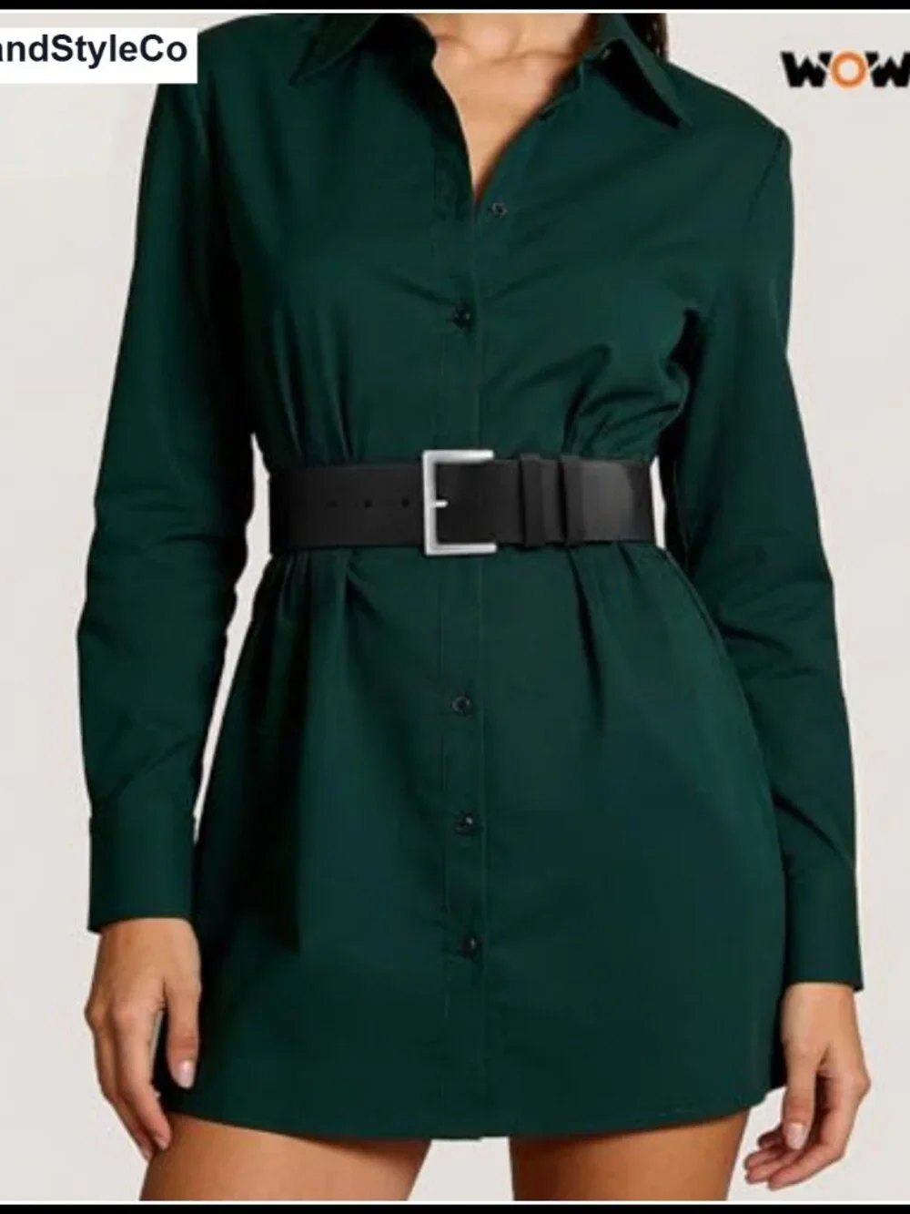 Wide Leather Belt for Women Dresses 1.9